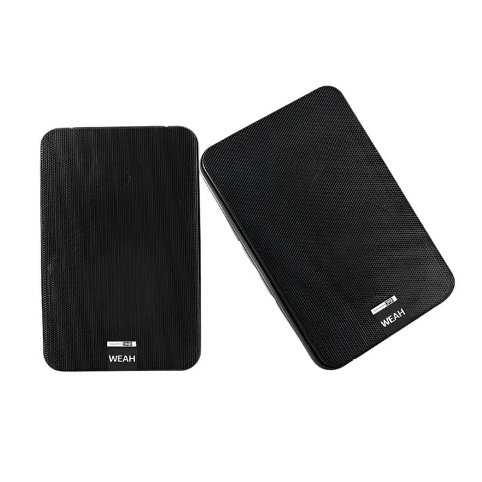 Paar boekenplankluidsprekers van 100 W en 5 inch, zwart