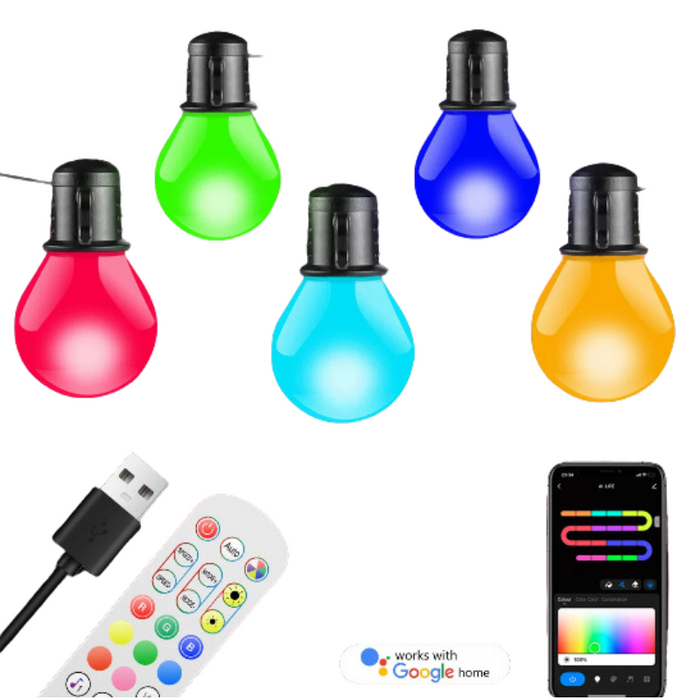 Lichtslinger met slimme ledlampen en wifi