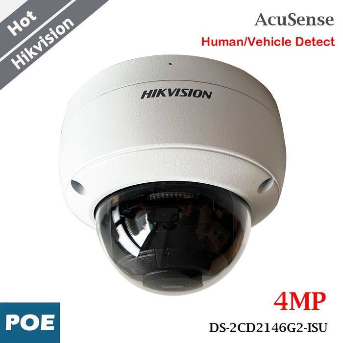 Cámara de seguridad Hikvision AcuSense de 4 MP con detección de personas y vehículos