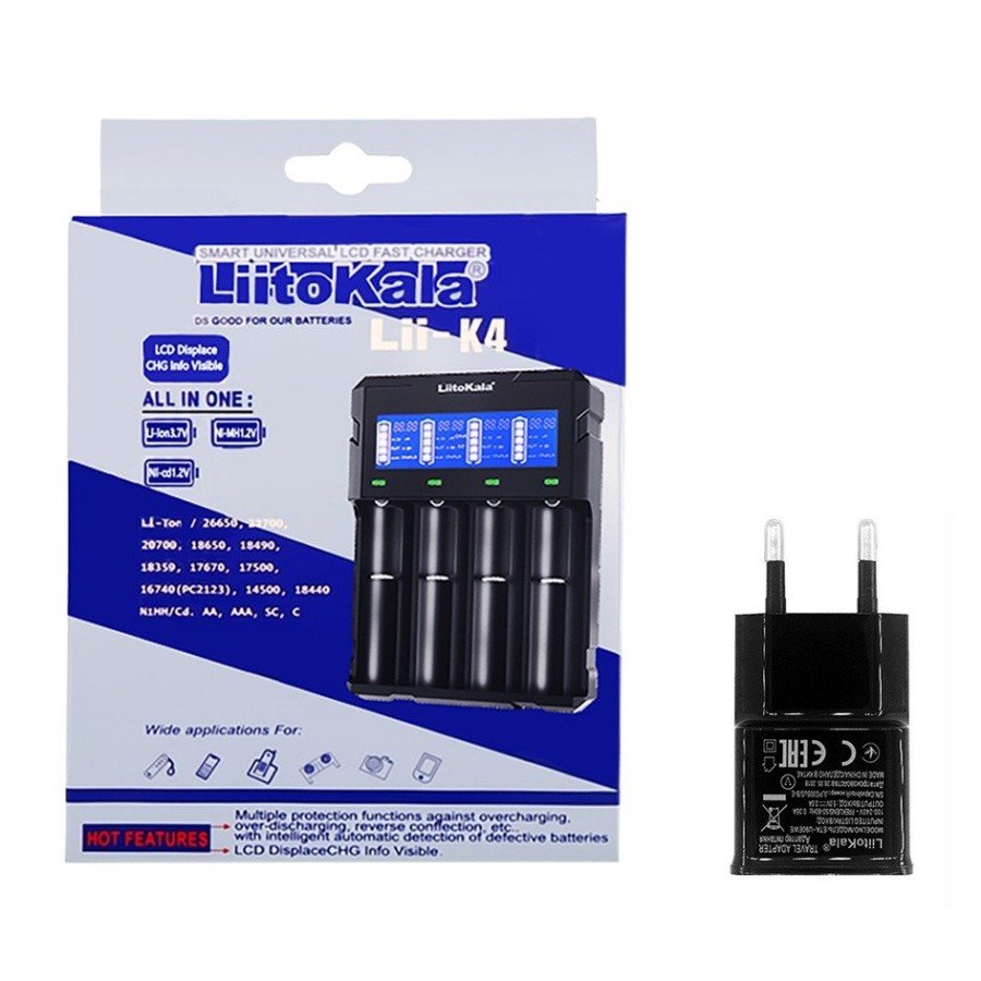Slimme batterijoplader LiitoKala Lii-K4