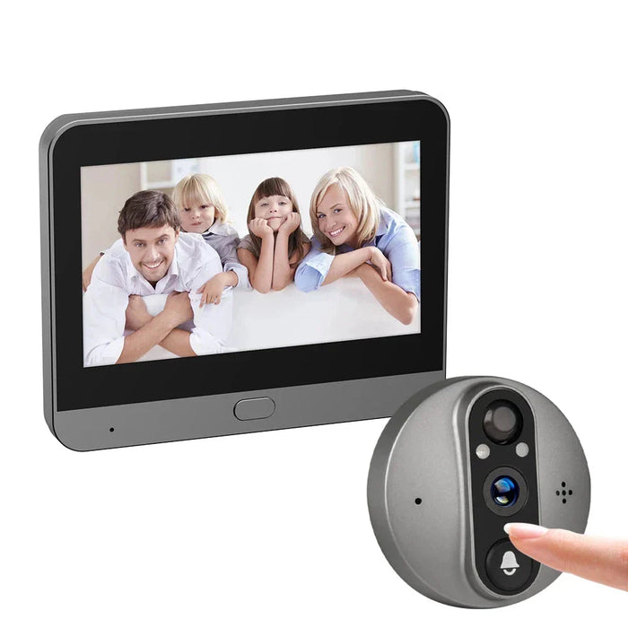 Mirilla digital Wi-Fi inteligente con cámara y timbre