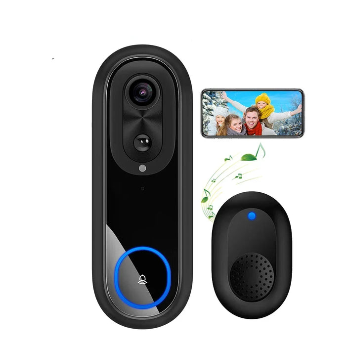 Timbre con cámara inteligente Wi-Fi 1080p