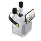 Krachtige Bluetooth-karaokespeaker met twee microfoons