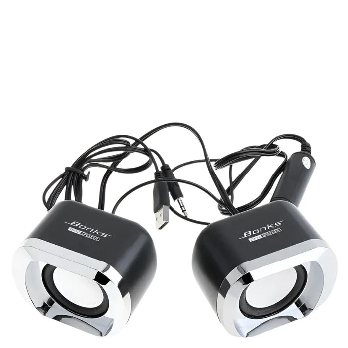 Computerspeakers met subwoofer voor lage tonen, zwart