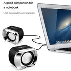 Computerspeakers met subwoofer voor lage tonen, zwart