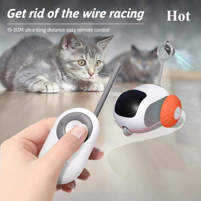 Slim interactief speelgoedautootje voor katten