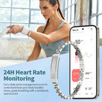 Silver screenless smartwatch