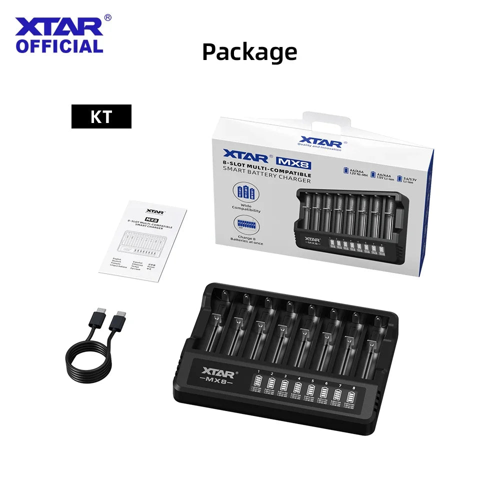 XTAR MX8 smart battery charger