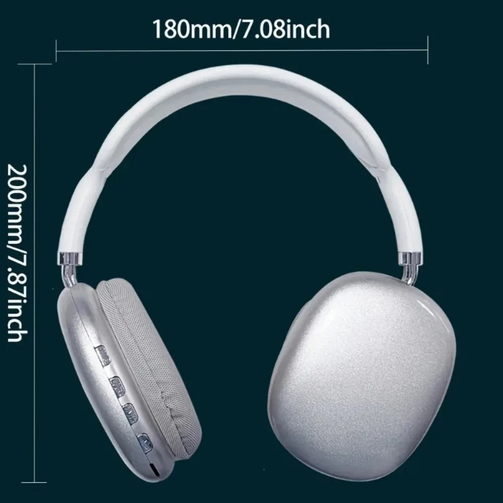 Draadloze Bluetooth-hoofdtelefoon, wit
