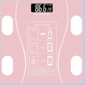 Slimme Bluetooth-weegschaal met lichaamsvetmeting, roze