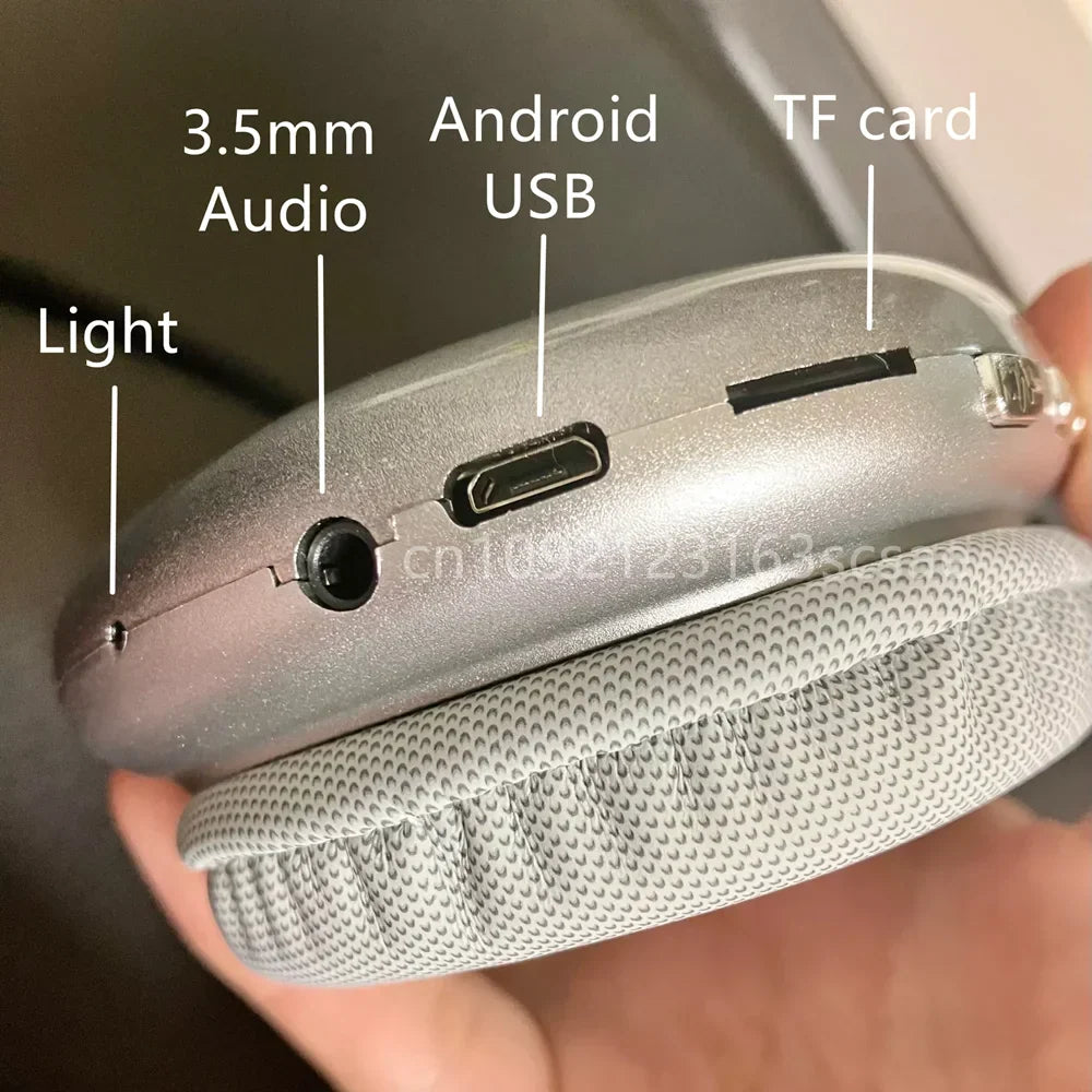 Draadloze Bluetooth-hoofdtelefoon, wit