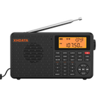 Black portable digital stereo radio