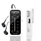 Compacte draagbare multibandradio, wit