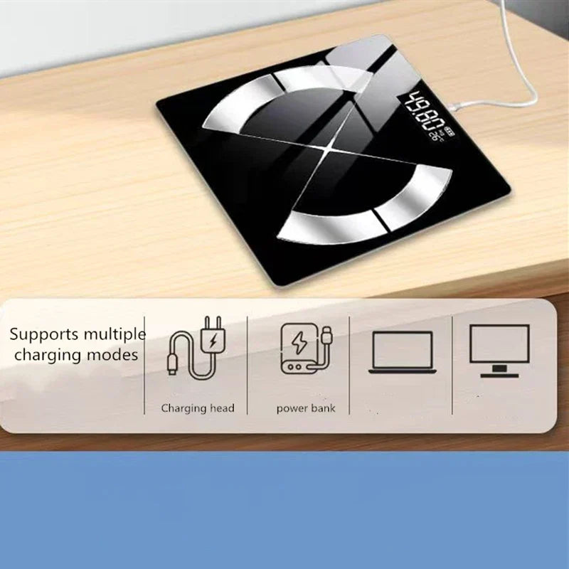 Balance impédancemètre connectée Bluetooth, noire