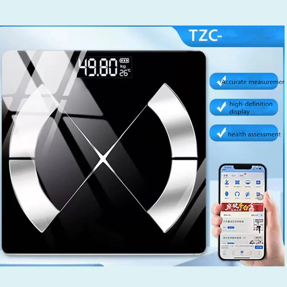 Balance impédancemètre connectée Bluetooth, noire