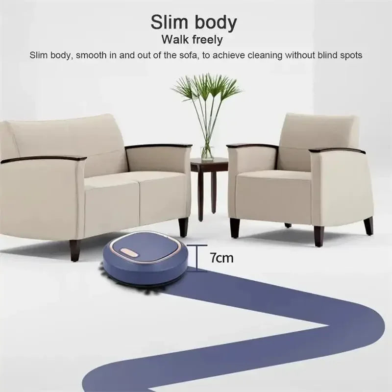 Slimme mini robotstofzuiger en dweilrobot