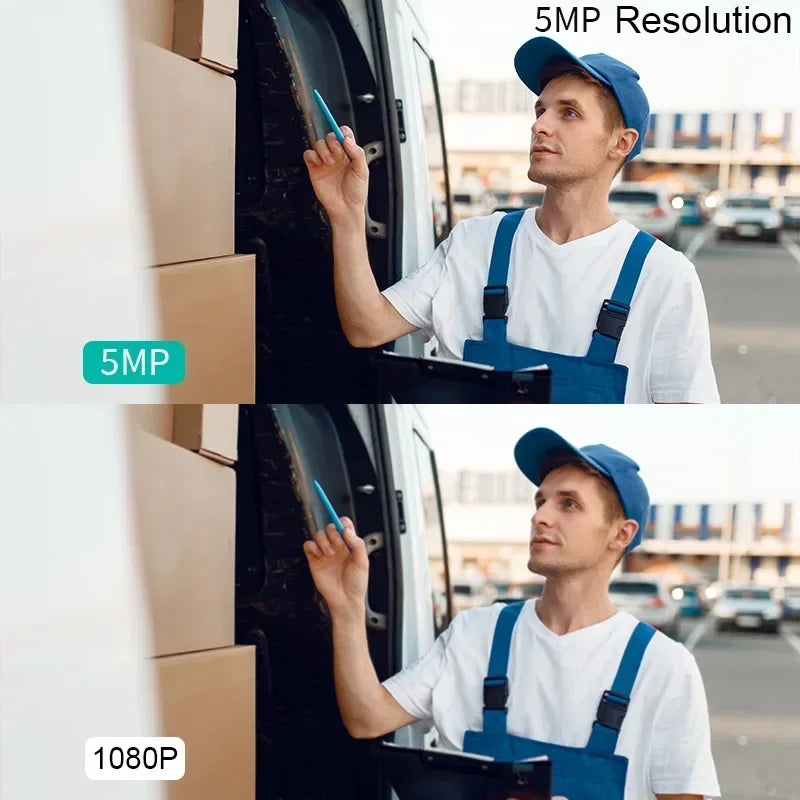 Sonnette connectée avec caméra Wi-Fi 2,4 GHz et résolution 1080p