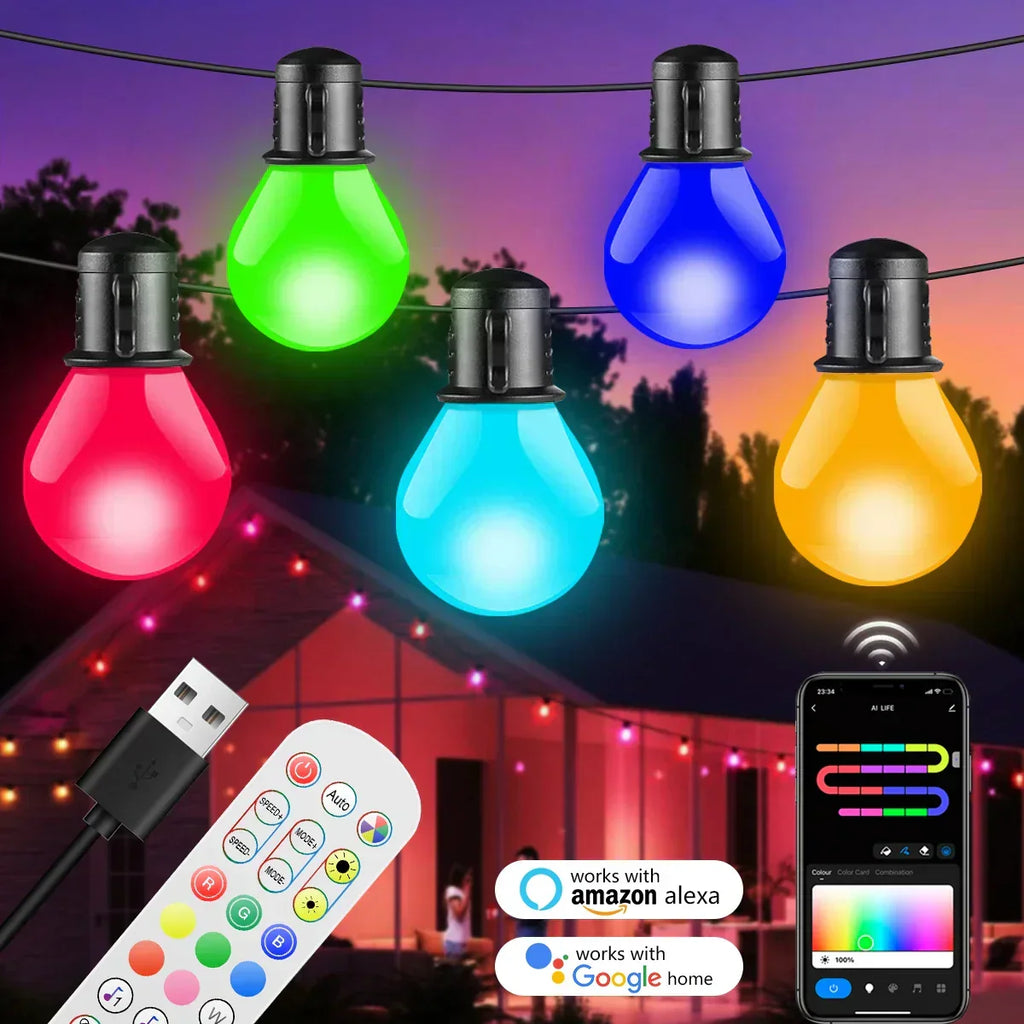 Lichtslinger met slimme ledlampen en wifi