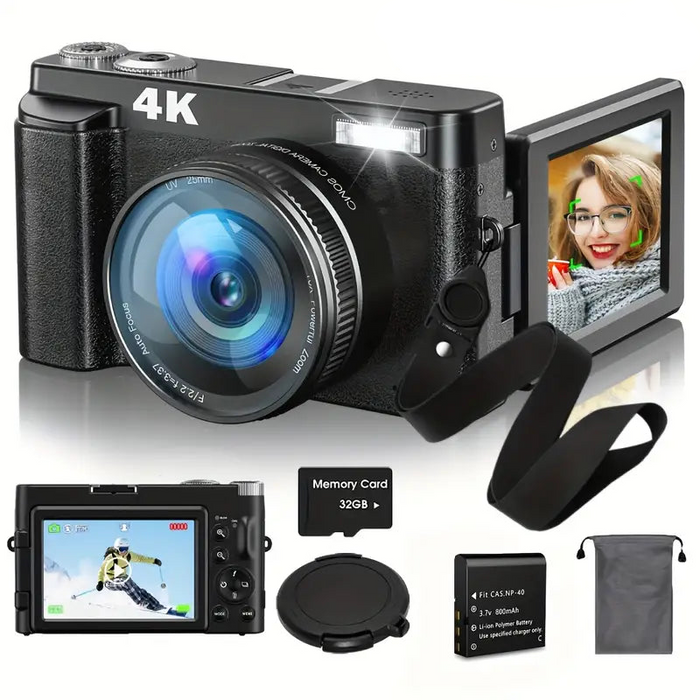 Cámara digital 4K de alta definición