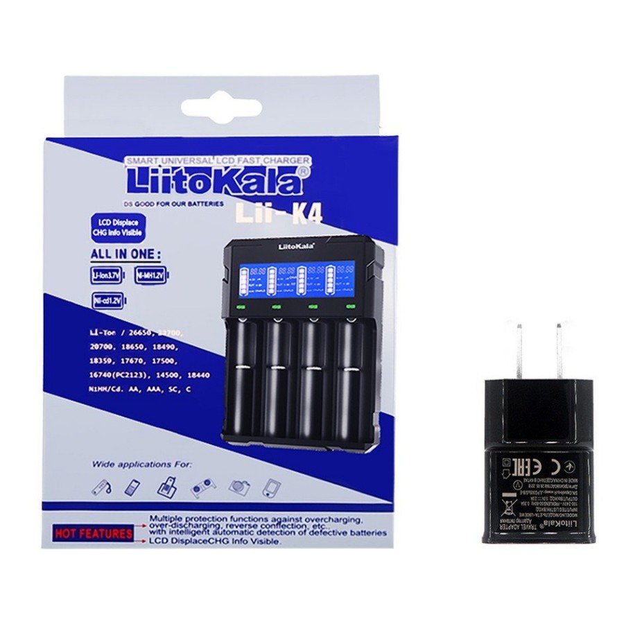 Slimme batterijoplader LiitoKala Lii-K4
