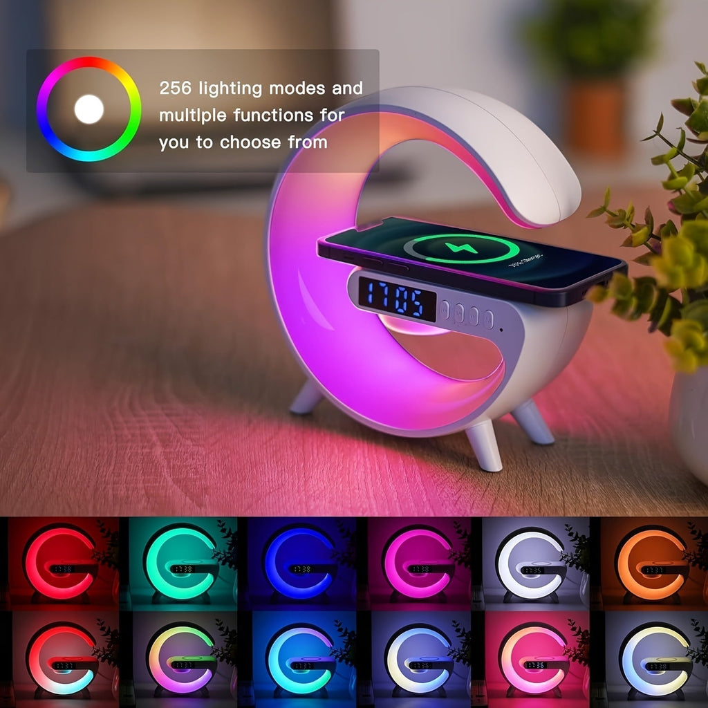 Enceinte sans fil à charge rapide et éclairage RGB