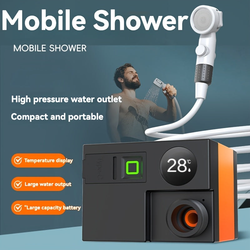 Draagbare elektrische douche, oplaadbaar via USB