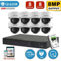 Hikvision 4K 8 MP IP-videobewakingsset met PoE, DS-2CD2185FWD-IS