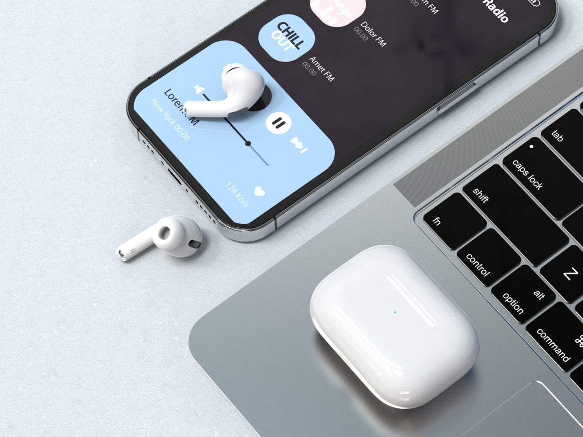 Techancy TWS KP2708 Bluetooth 5.3 oordopjes, wit, tot 5 uur afspeeltijd