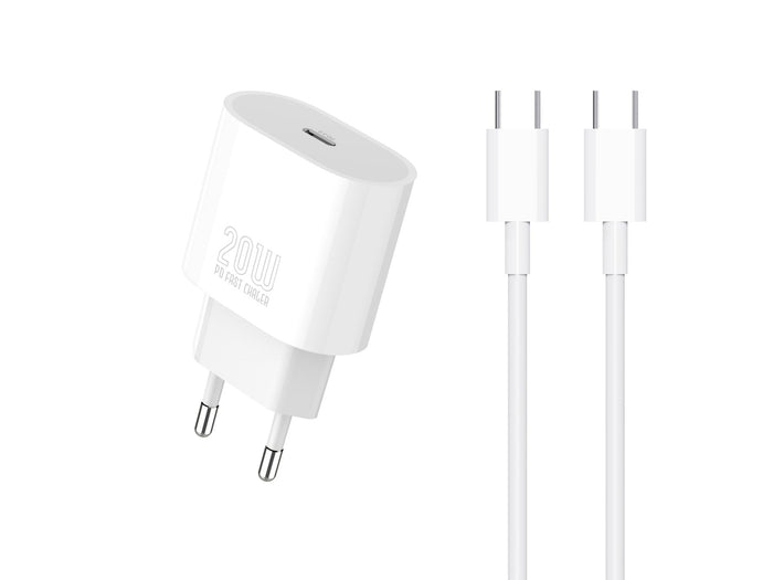 Techancy TA2824 PD 3.0 USB-C-oplader van 20 W met USB-C-kabel