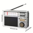 Multifunctionele draagbare radio FM/AM/Bluetooth/zonnepaneel