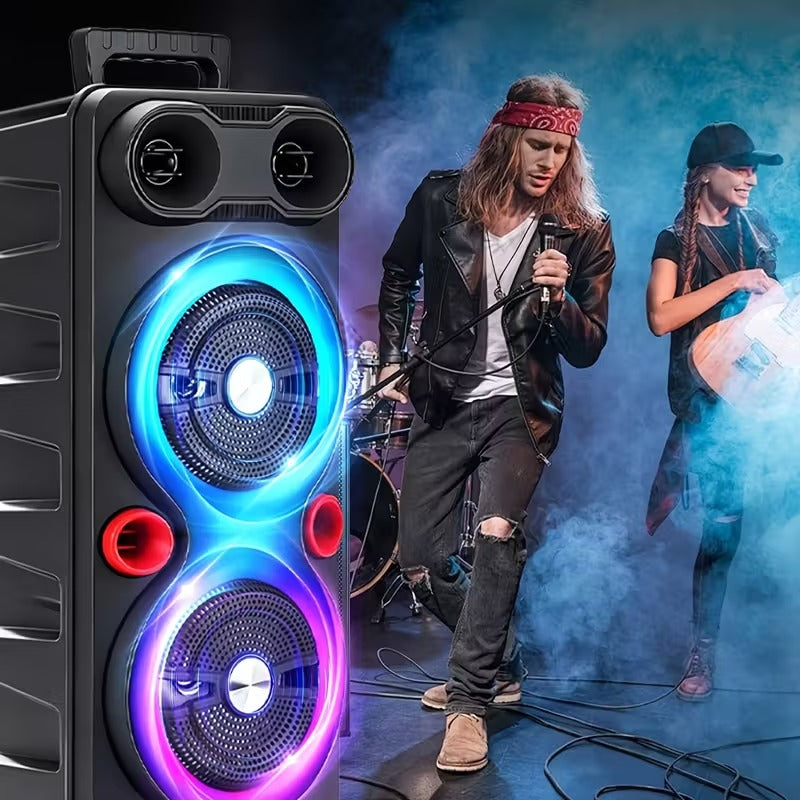 Draadloze partyluidspreker met RGB-verlichting en krachtige bassen