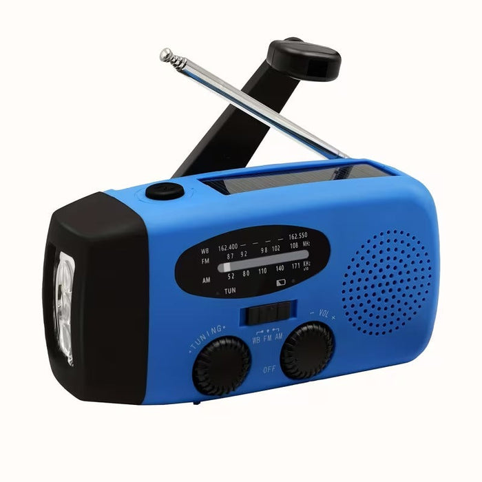 Noodradio met zaklamp en externe batterij